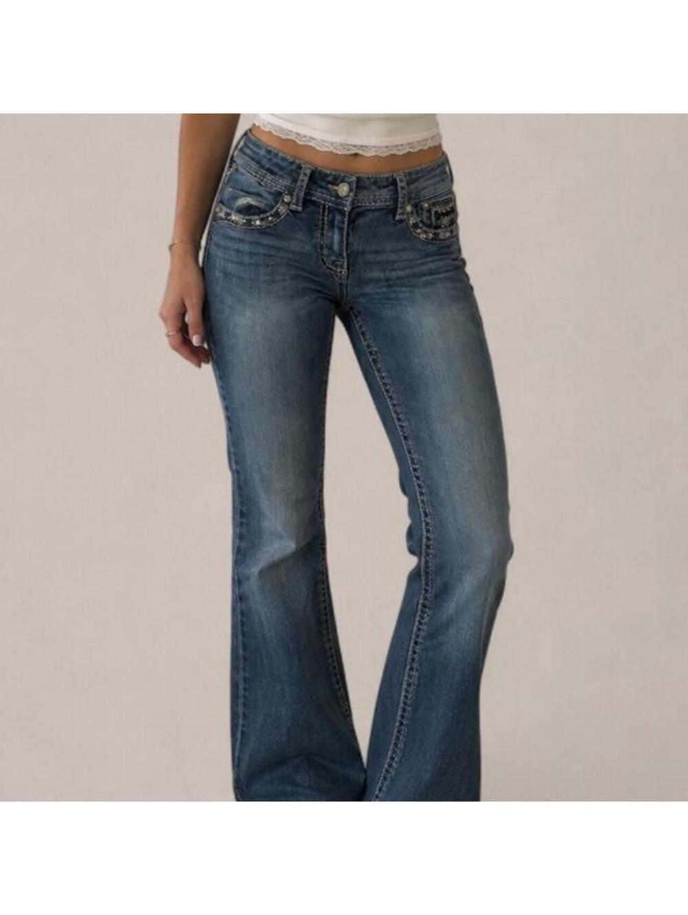 Y2K Grace in LA Sequin Embellished Flare Jeans – Youth Size 16